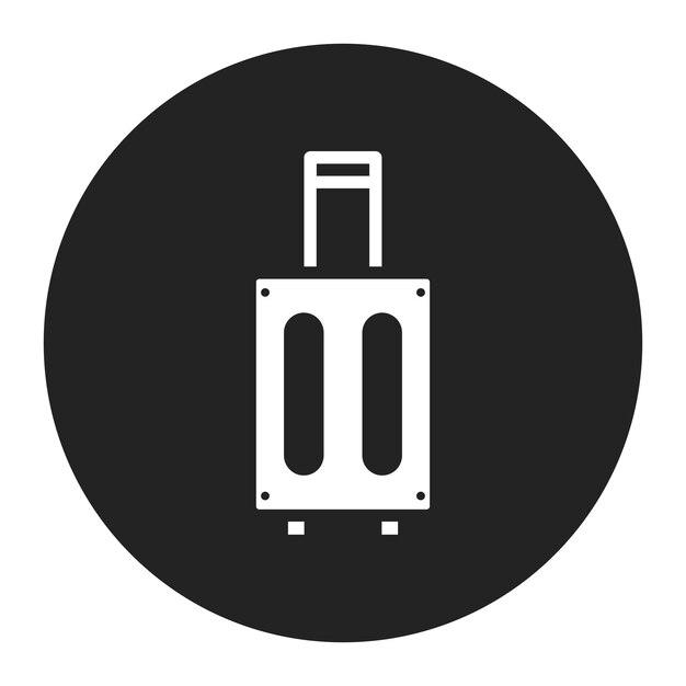 Imagen vectorial del icono de la maleta de viaje Se puede utilizar para la jubilación