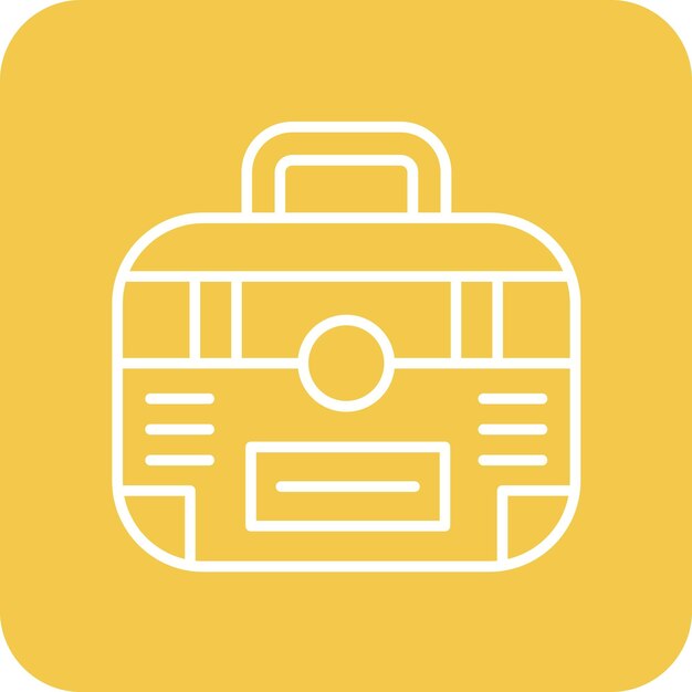 Imagen vectorial del icono del maletín Se puede usar para la diplomacia