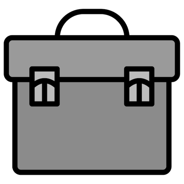 Imagen vectorial del icono del maletín Se puede usar para documentos y archivos