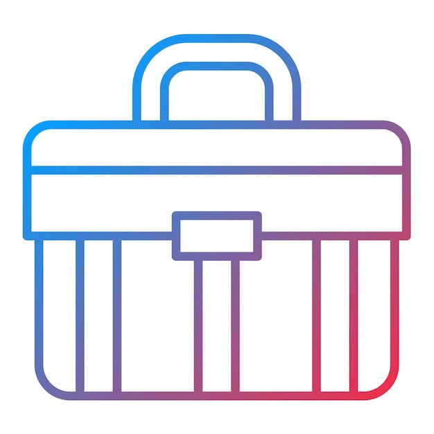 Imagen vectorial del icono del maletín Se puede usar para Moda