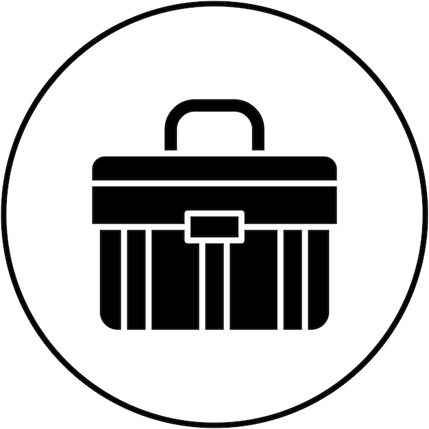 Imagen vectorial del icono del maletín Se puede usar para Moda