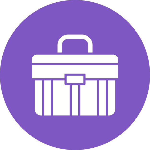 Imagen vectorial del icono del maletín Se puede usar para Moda