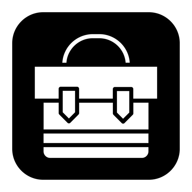 Imagen vectorial del icono del maletín Se puede utilizar para la Feria del Trabajo