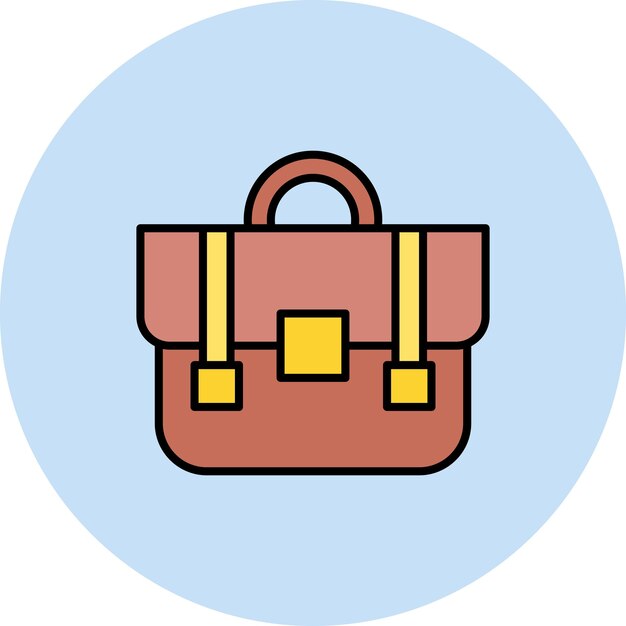 Imagen vectorial del icono del maletín Se puede utilizar para negocios