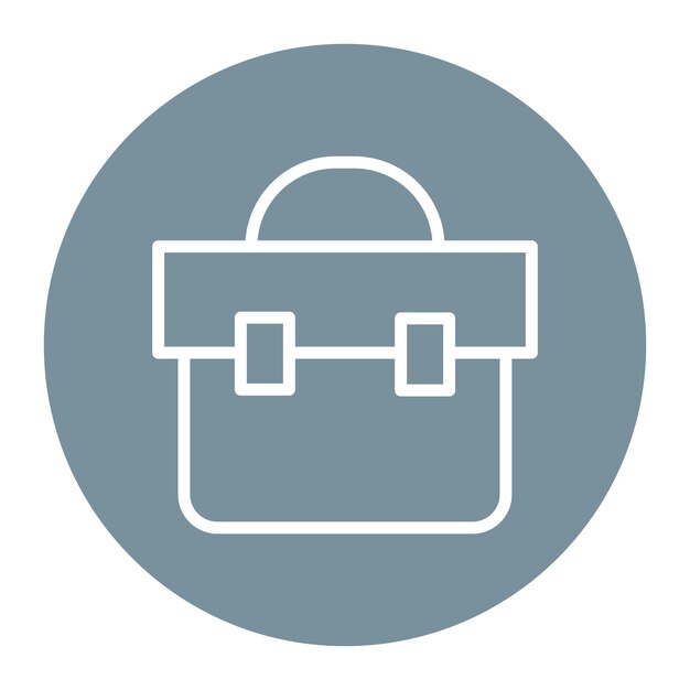 Imagen vectorial del icono del maletín Se puede utilizar para Servicios Legales