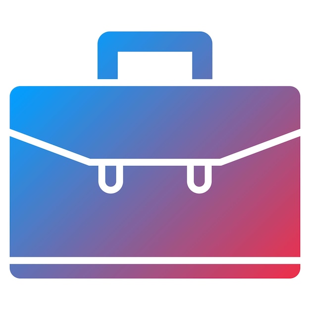 Imagen vectorial del icono del maletín Puede utilizarse para Office