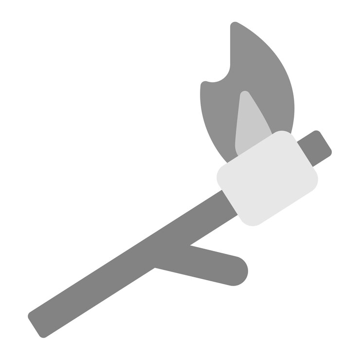Vector imagen vectorial de icono de malvavisco asado se puede usar para festa junina