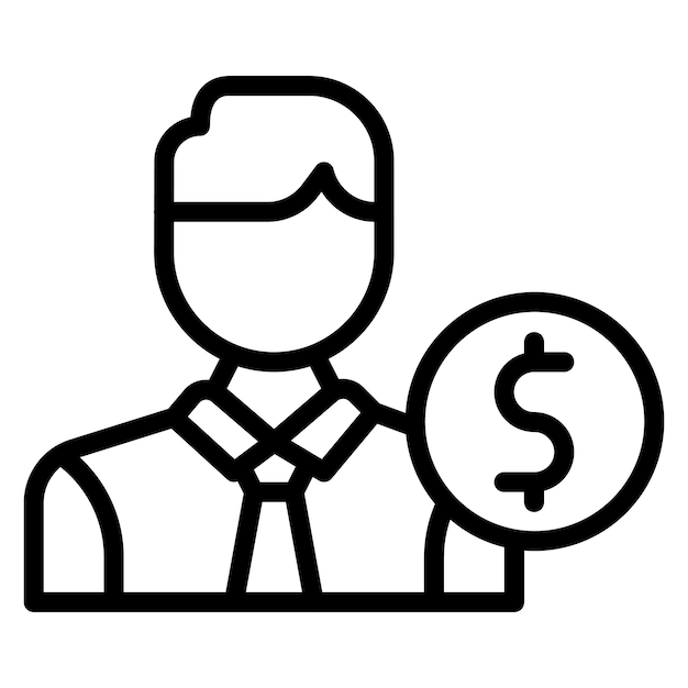 Imagen vectorial de icono de malversación puede usarse para la política