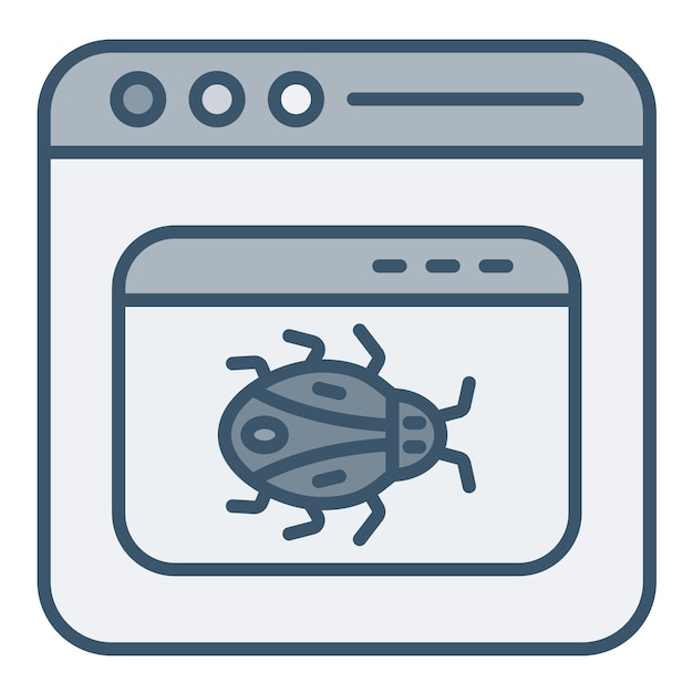 Imagen vectorial del icono de malware de la aplicación Se puede utilizar para la seguridad