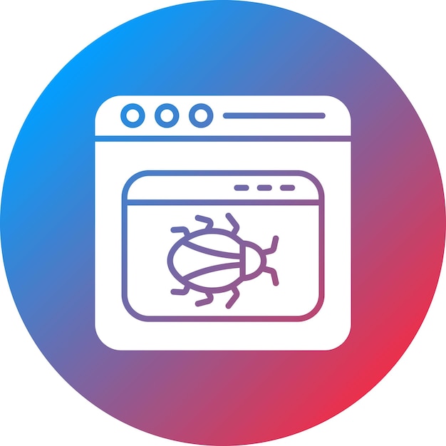 Imagen vectorial del icono de malware de la aplicación Se puede utilizar para la seguridad