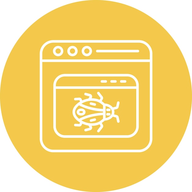 Imagen vectorial del icono de malware de la aplicación Se puede utilizar para la seguridad
