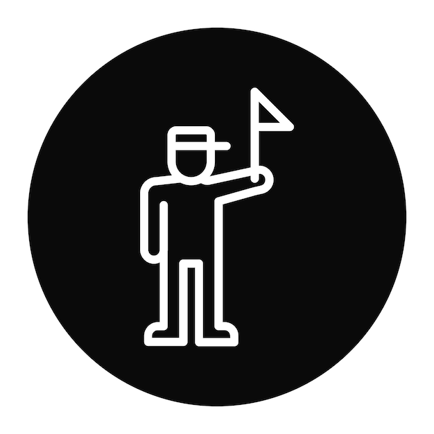 Imagen vectorial del icono del manifestante masculino Se puede usar para protestar y desobediencia civil