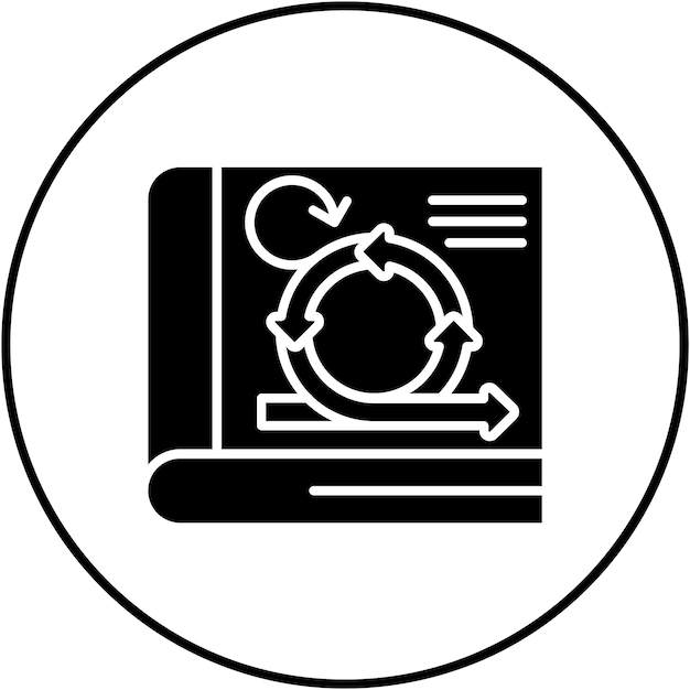 Imagen vectorial de icono de manifiesto ágil Se puede usar para ágil