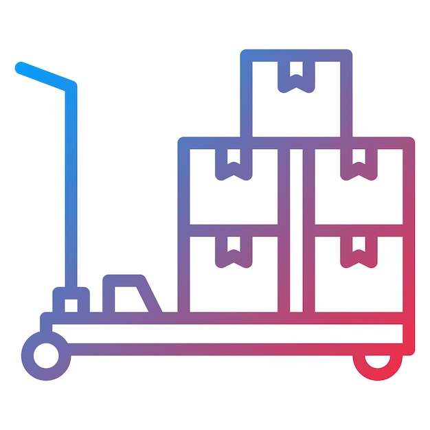 Imagen vectorial del icono del manipulador de materiales Puede utilizarse para vehículos de construcción