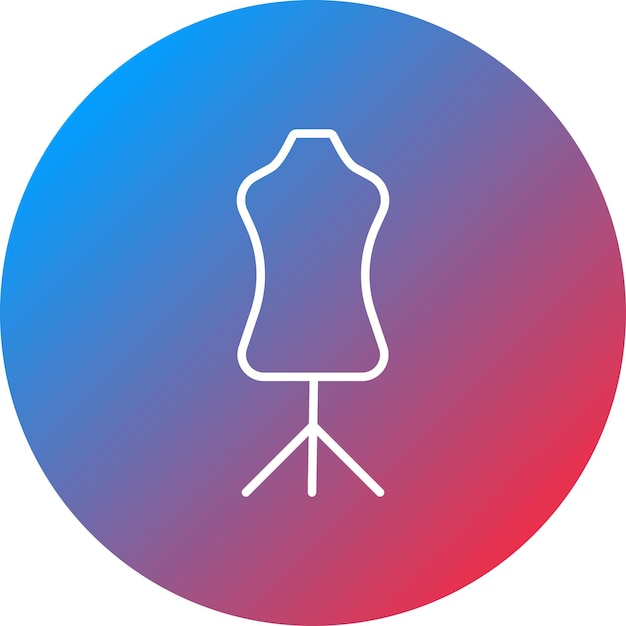 Imagen vectorial del icono del maniquí Se puede utilizar para Mall