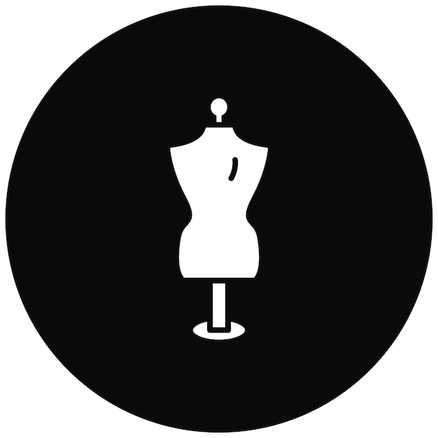 Imagen vectorial del icono del maniquí Se puede utilizar para la moda