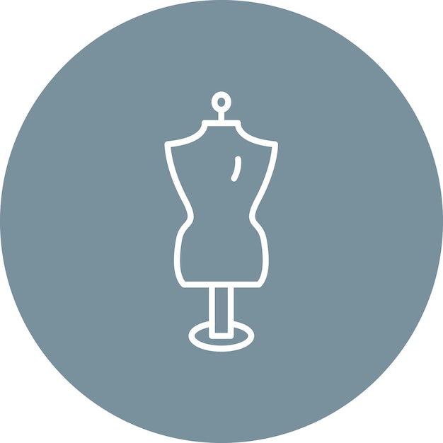 Imagen vectorial del icono del maniquí Se puede utilizar para la moda