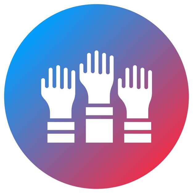 Imagen vectorial del icono de las manos Se puede usar para voleibol