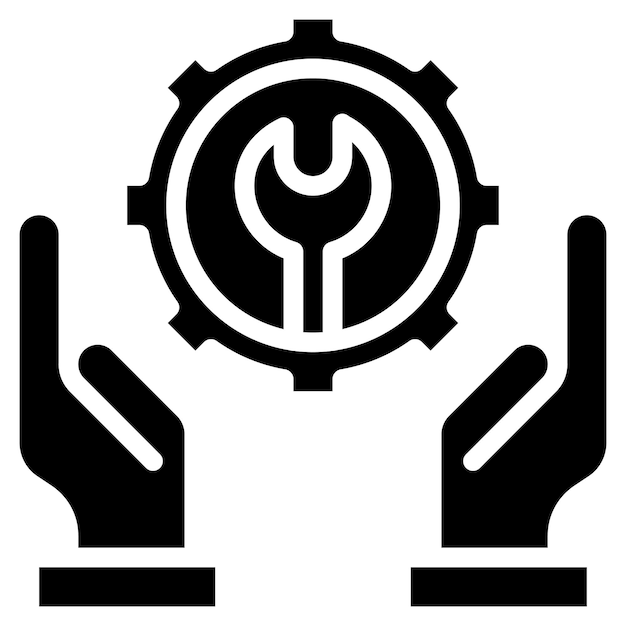 Imagen vectorial del icono de mantenimiento Se puede utilizar para la fabricación y distribución