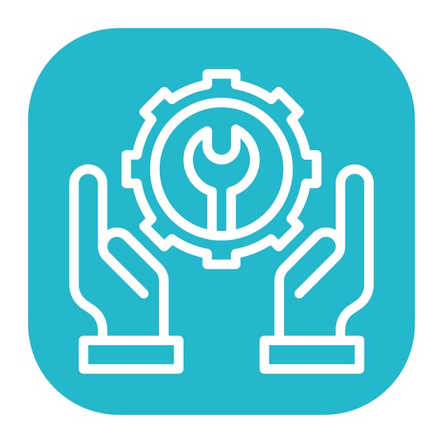 Imagen vectorial del icono de mantenimiento Se puede utilizar para la fabricación y distribución