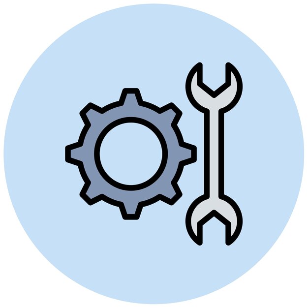 Imagen vectorial del icono de mantenimiento Puede utilizarse para la fabricación
