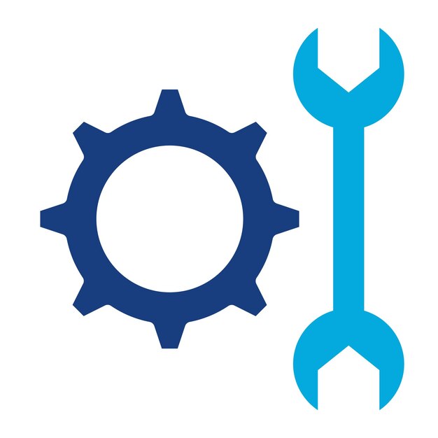 Imagen vectorial del icono de mantenimiento Puede utilizarse para la fabricación