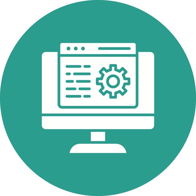 Imagen vectorial de icono de mantenimiento web Se puede usar para codificación y desarrollo