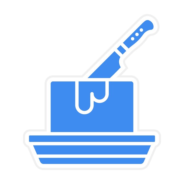 Imagen vectorial del icono de la mantequilla Se puede utilizar para el restaurante