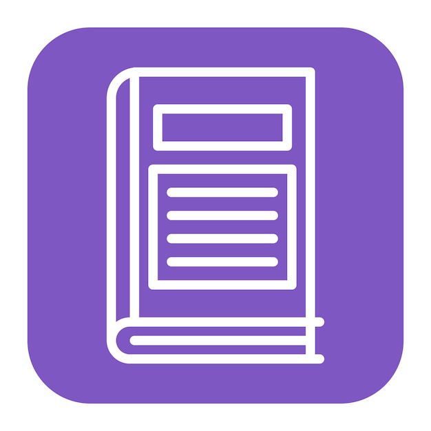 Imagen vectorial del icono del manual de padres Se puede utilizar para la guardería