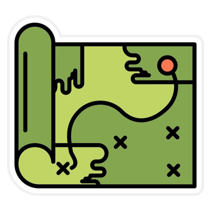 Vector imagen vectorial del icono del mapa del ejército se puede usar para militares