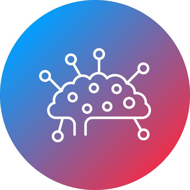 La imagen vectorial del icono del mapa mental se puede utilizar para infografías