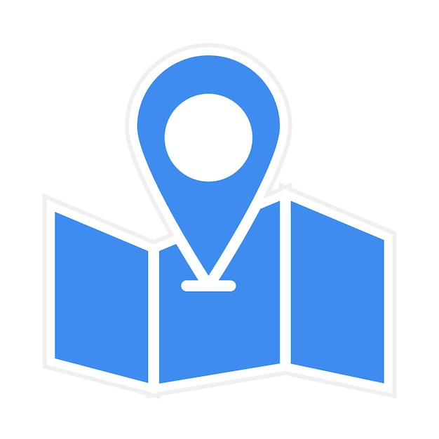 La imagen vectorial del icono del mapa se puede usar para Adventure