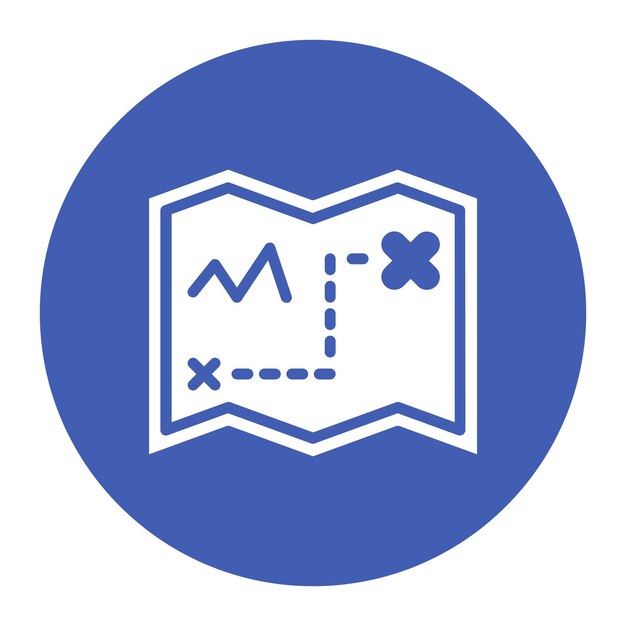 La imagen vectorial del icono del mapa se puede usar para Fairytale