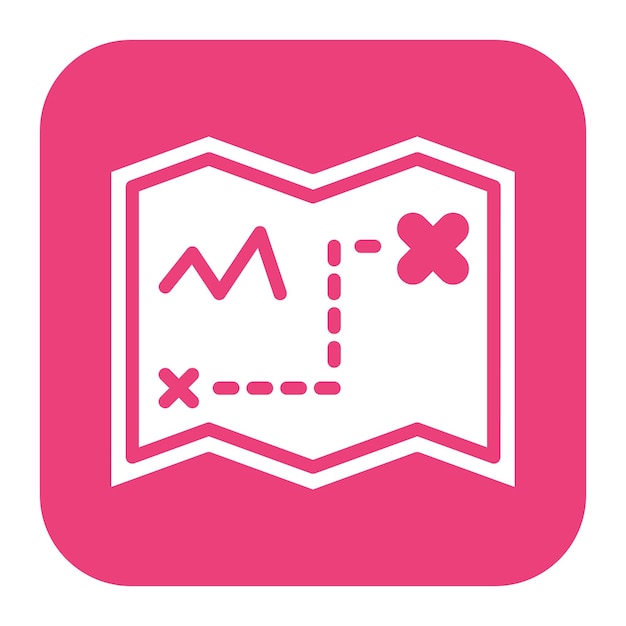 La imagen vectorial del icono del mapa se puede usar para Fairytale