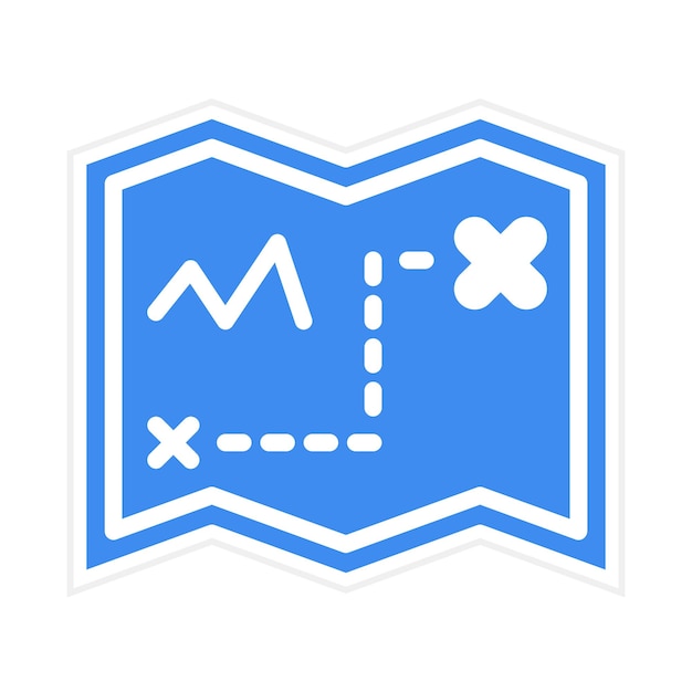 La imagen vectorial del icono del mapa se puede usar para Fairytale