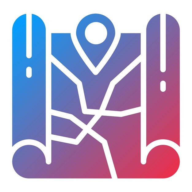 La imagen vectorial del icono del mapa se puede usar para Fairytale