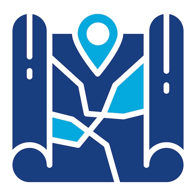 La imagen vectorial del icono del mapa se puede usar para Fairytale