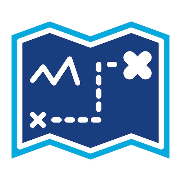 La imagen vectorial del icono del mapa se puede usar para Fairytale