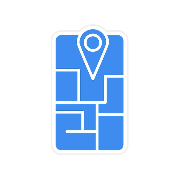 Imagen vectorial del icono del mapa Se puede usar para viajes