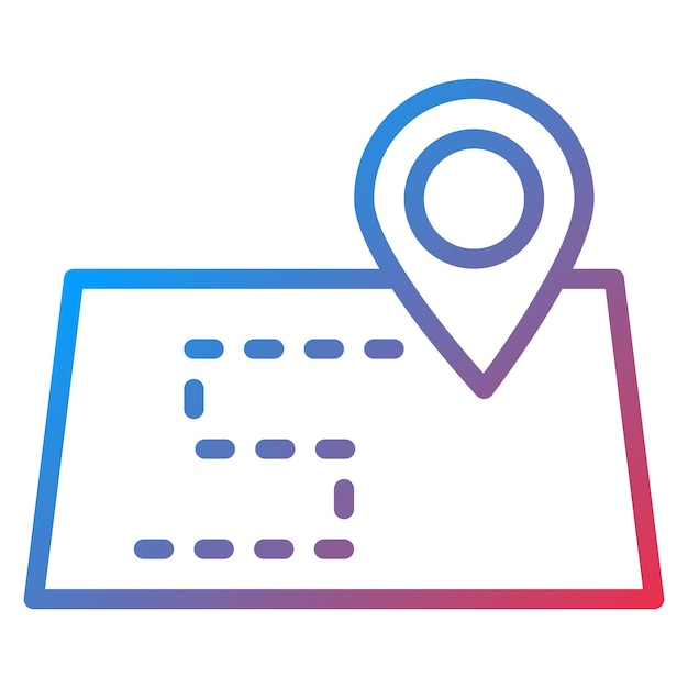 En la imagen vectorial del icono del mapa se puede utilizar para Contacte con nosotros