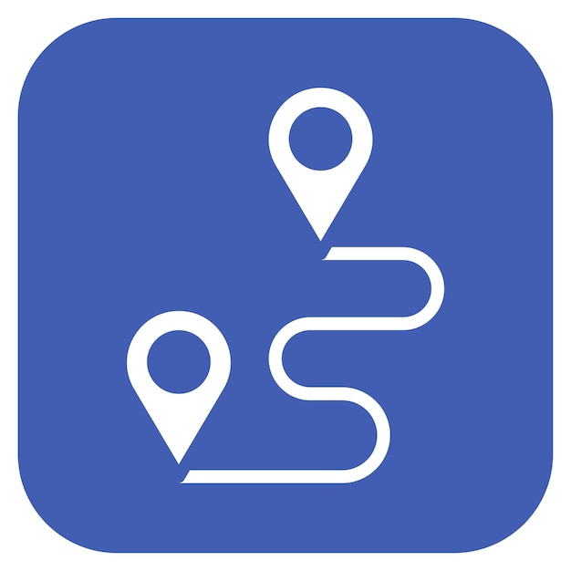 La imagen vectorial del icono del mapa se puede utilizar para Track and Field