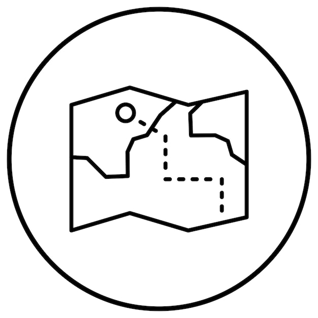 La imagen vectorial del icono del mapa del tesoro se puede usar para Wild West