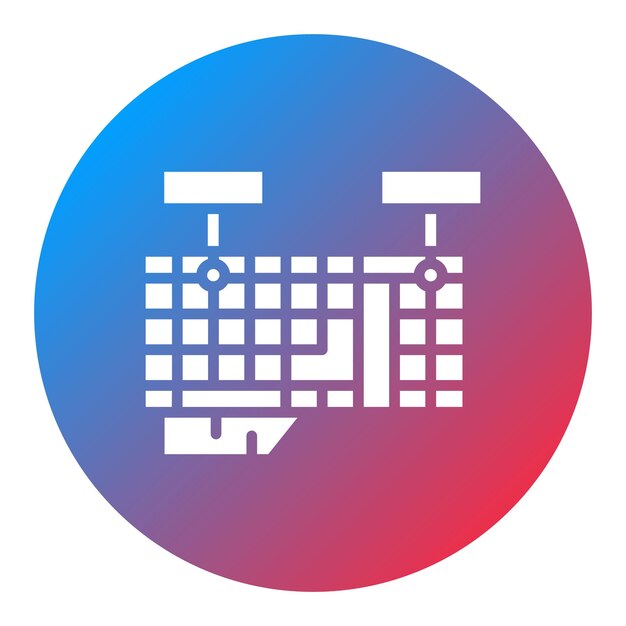 Imagen vectorial de icono de mapeo de teclado Se puede utilizar para el diseño de juegos