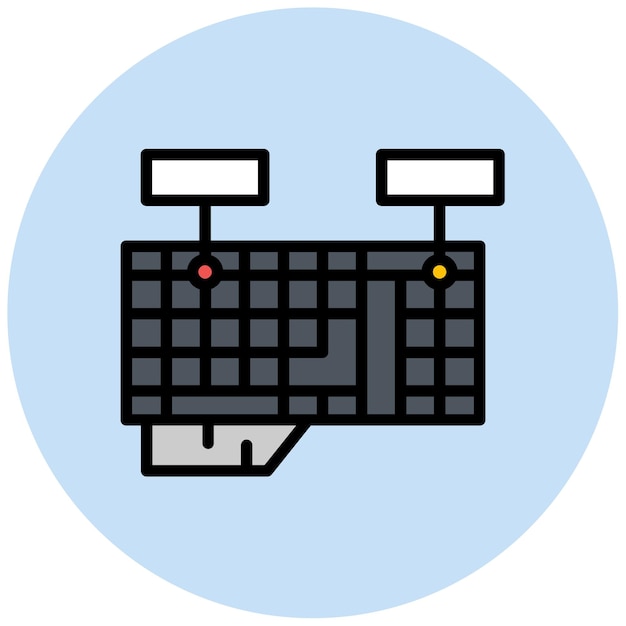 Imagen vectorial de icono de mapeo de teclado Se puede utilizar para el diseño de juegos