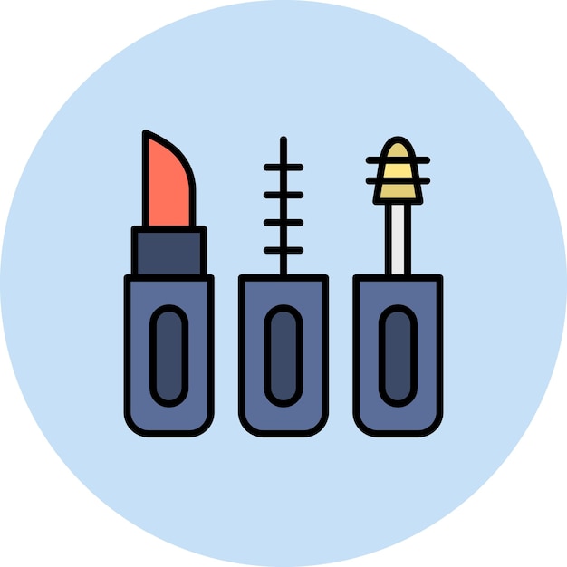 Imagen vectorial de icono de maquillaje Se puede usar para bodas