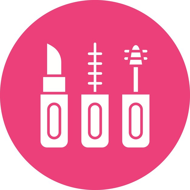 Imagen vectorial de icono de maquillaje Se puede usar para bodas