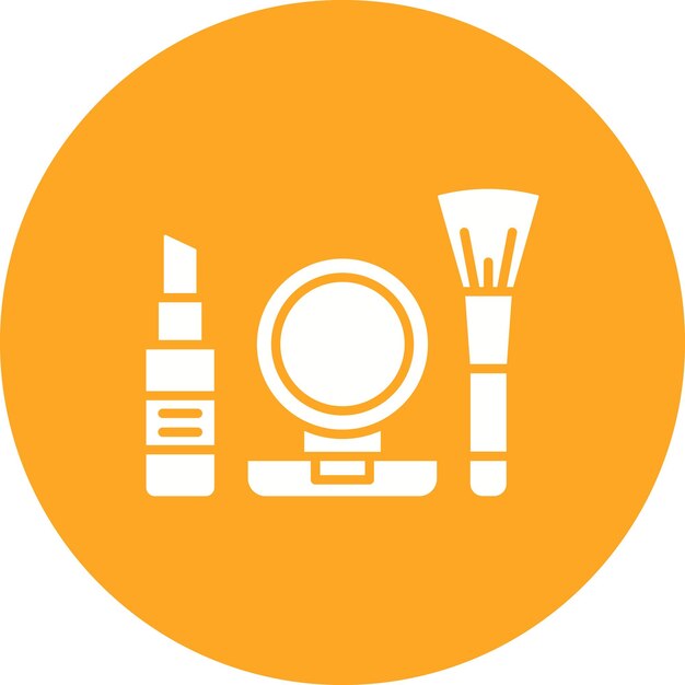 Imagen vectorial de icono de maquillaje Se puede usar para la vida familiar
