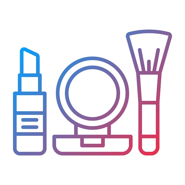 Imagen vectorial de icono de maquillaje Se puede usar para la vida familiar
