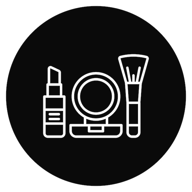 Imagen vectorial de icono de maquillaje Se puede usar para la vida familiar