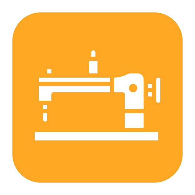 Imagen vectorial del icono de la máquina de coser Se puede usar para Shoemaker